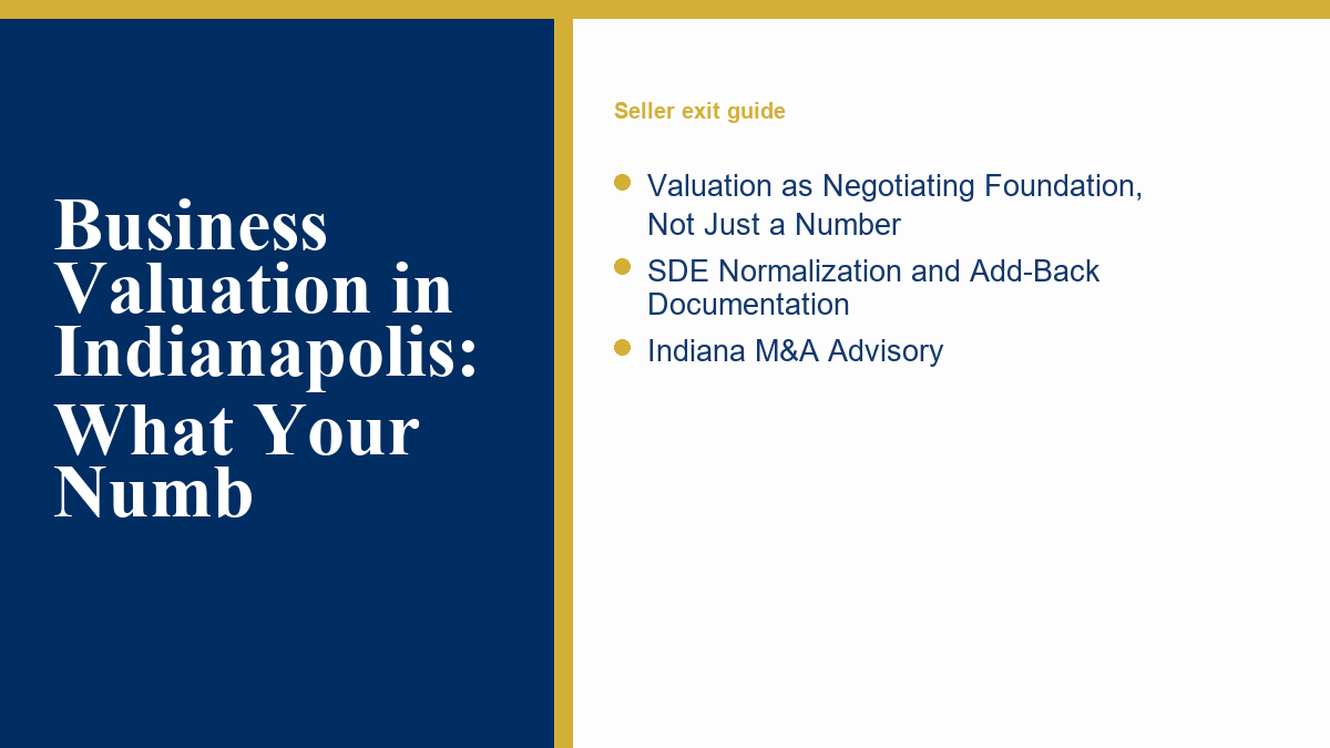 Owner reviewing financial records before a business valuation discussion