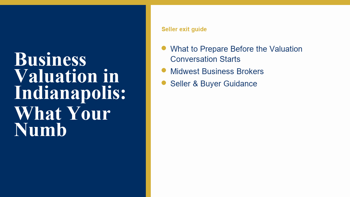 Organized business records for an owner valuation review