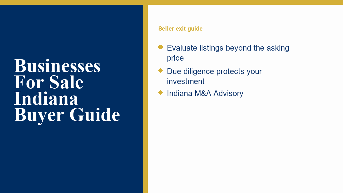 Businesses For Sale Indiana Buyer Guide visual