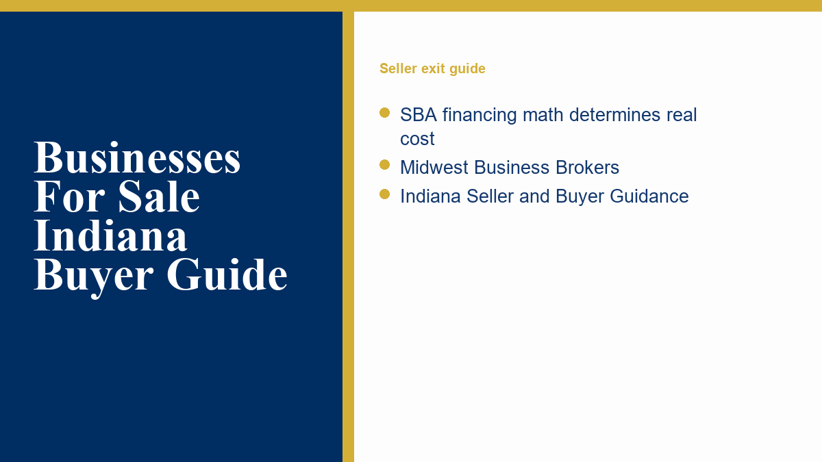Businesses For Sale Indiana Buyer Guide visual