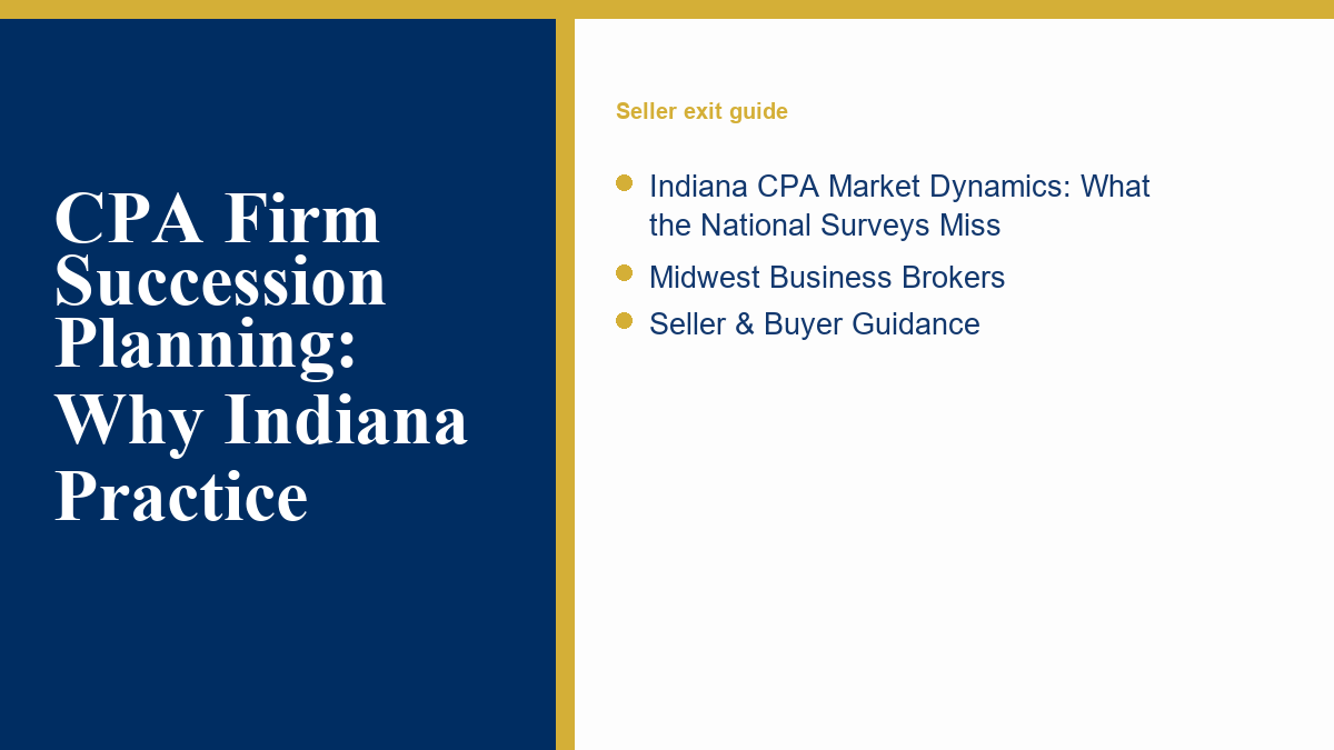 CPA Firm Succession Planning: Why Indiana Practice insight