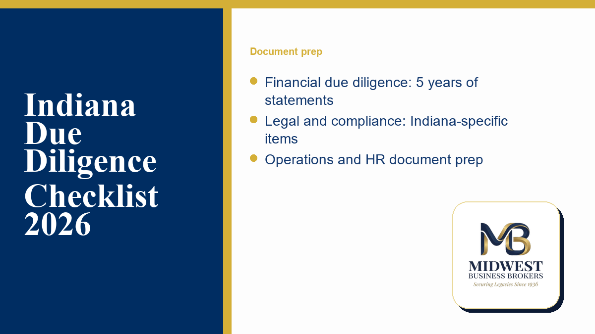 Indiana due diligence documents