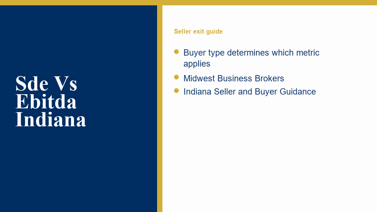 Sde Vs Ebitda Indiana visual